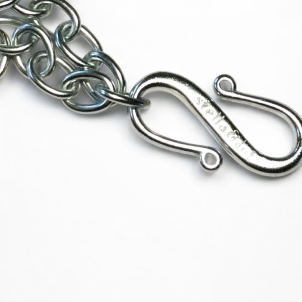 Stella & Dot 925 Silver Reversible Blue Quartz, Labradorite Pendant Necklace 34" - Picture 9 of 16